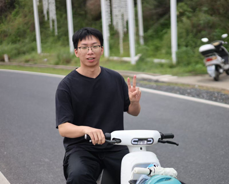Haofei Song outdoors